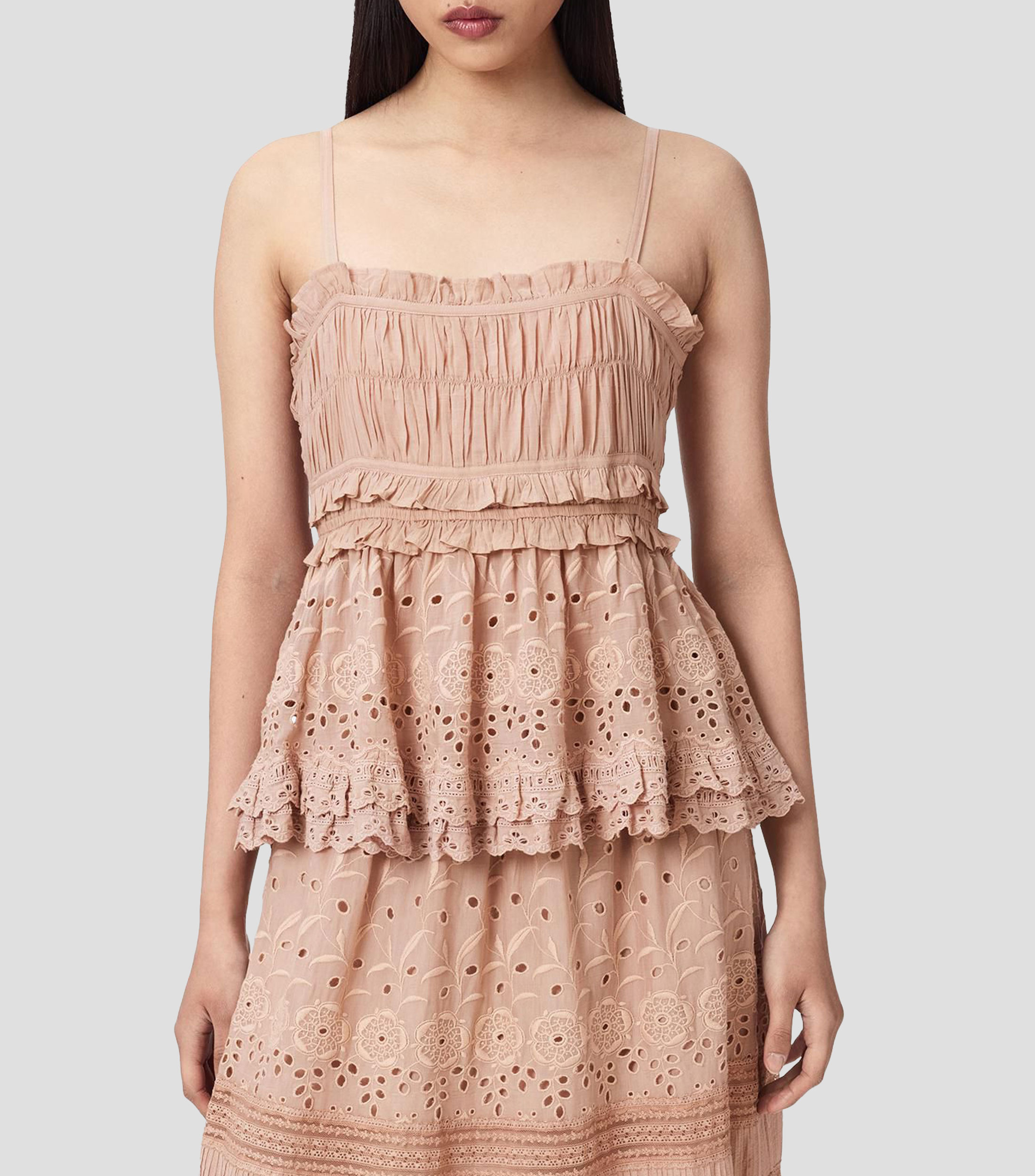 Blusa fantasía sin mangas Mujer